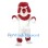 Red & White Dog Mascot Costume