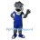 Sporty Grey Wolf Mascot Costume