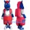 School Blue Pony Mascot Costume