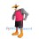 Sport Muscle Eagle Mascot Costume