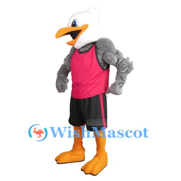 Sport Muscle Eagle Mascot Costume