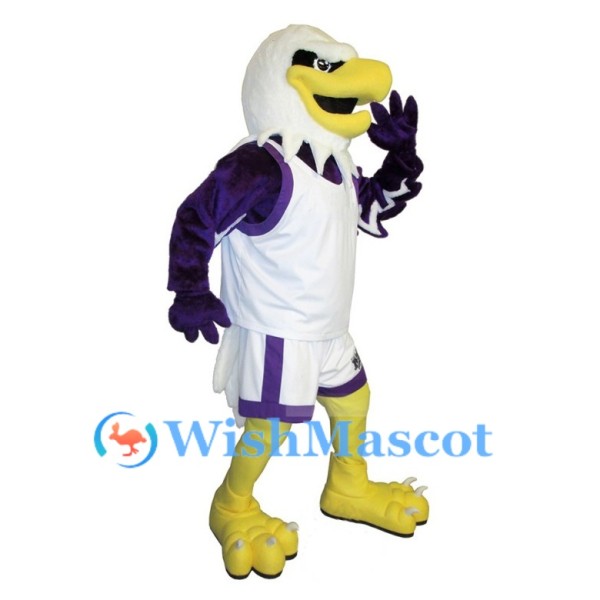 Sport Purple Eagle Mascot Costume