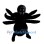 Black Spider Mascot Costume