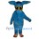 ‌Cool Blue Elephant Mascot Costume