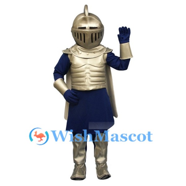 Silver Armor Knight Mascot Costume