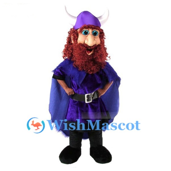 Purple Viking Mascot Costume