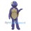 Charming Purple Turtle Mascot Costume