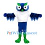 Blue & Green Owl Mascot Costume