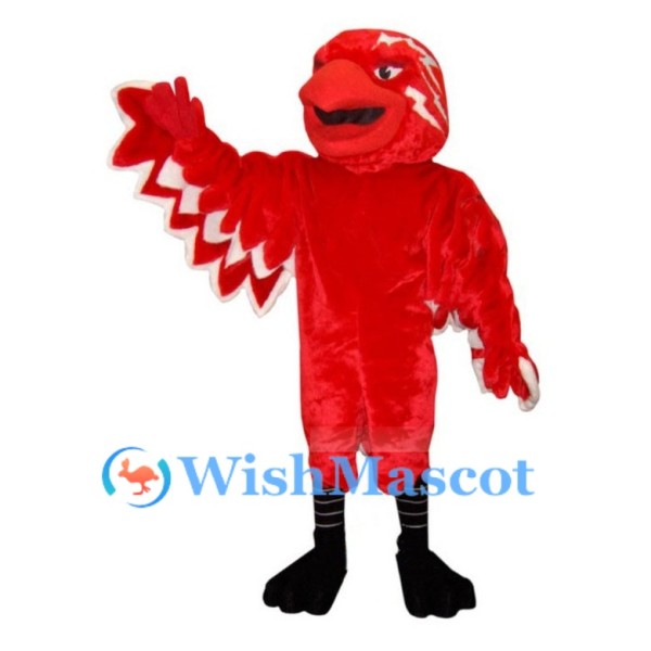 Red Lightning Bird Mascot Costume