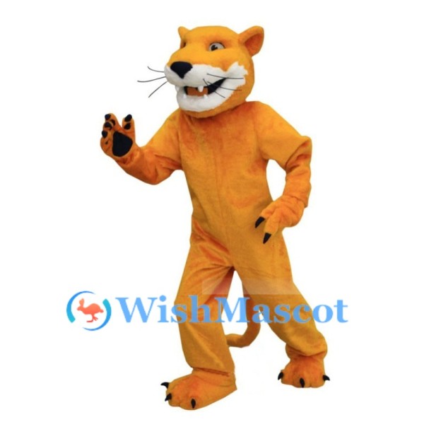 Soft Orange Tiger Mascot Costume
