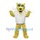 Energetic Yellow Leopard Mascot Costume