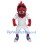 ‌Cool Red Dinosaur Mascot Costume