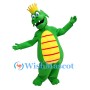 Crown Green Dragon Mascot Costume