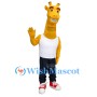 Friendly Power Giraffe Mascot Costume