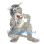 Fierce Gray Wildcat Mascot Costume