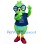 Smart Green Bird Mascot Costume