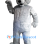 Fierce Gray Bear Mascot Costume