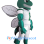 Sports Green Hornet Mascot Costume
