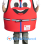 Red Lifesaver Mascot Costume