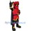 Red Ninja Warrior Mascot Costume