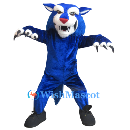Fierce Blue Tiger Mascot Costume