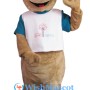 Friendly Cute Kangaroo Mascot Costume