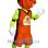 Muscle Basketball Man Mascot Costume