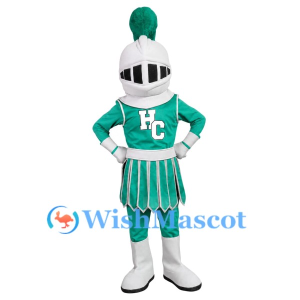 Green Knight Mascot Costume