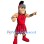 Red Spartan Warrior Mascot Costume