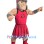 Red Spartan Warrior Mascot Costume