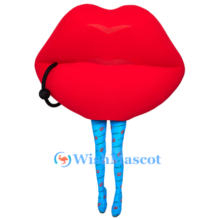Red Lips Mascot Costume