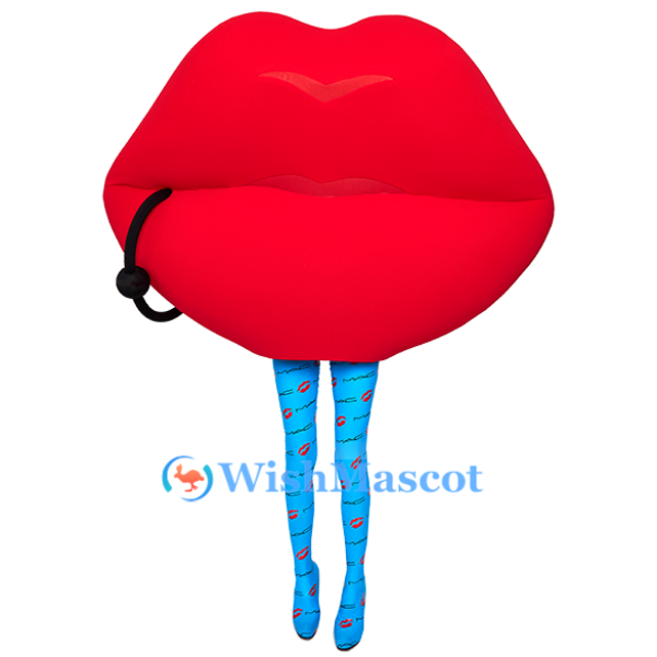 Red Lips Mascot Costume