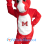 Red Cowboy Horse Mascot Costume