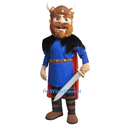 Nordic Viking Warrior Mascot Costume