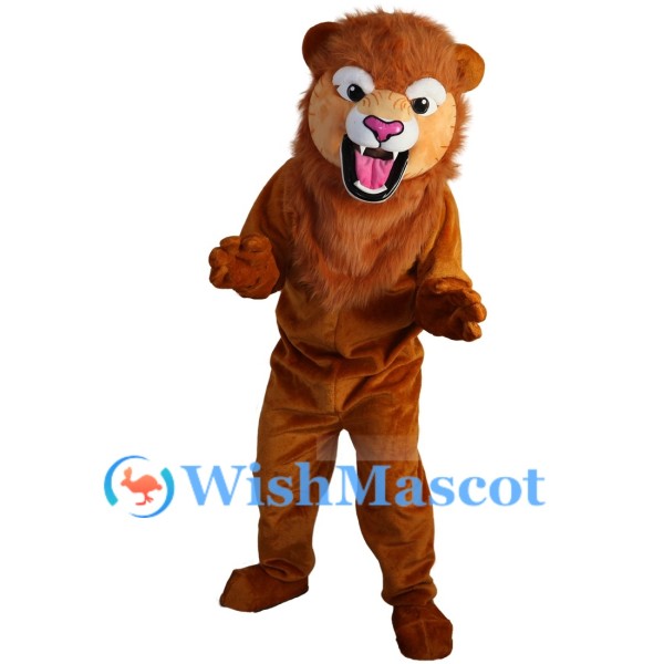 Wild Brown Lion Mascot Costume