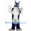 ‌Furry Blue and White Wolf Mascot Costume