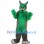 ‌Furry Green and Gray Wolf Mascot Costume