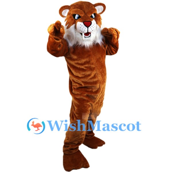 Fierce Brown Tiger Mascot Costume
