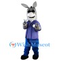 Cool Gray Donkey Mascot Costume