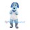 Tailored Blue Dog Mascot Costume