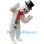 Friendly Snowman Mascot Costume