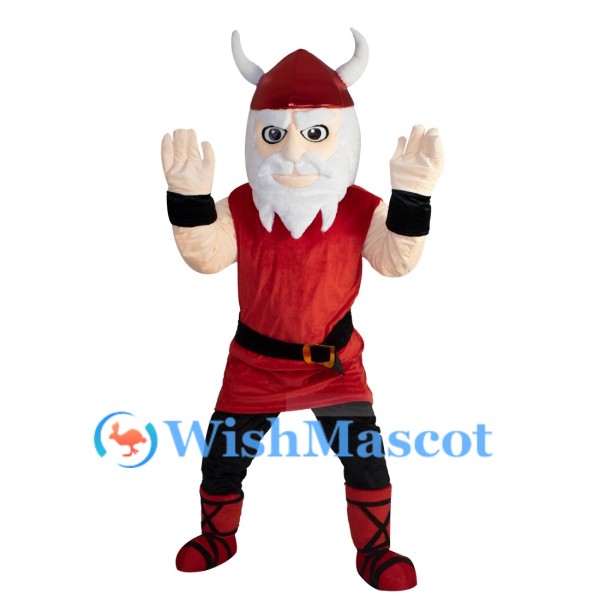 Red Viking Mascot Costume