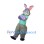 Purple & Grey Rabbit Mascot Costume