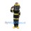 Grey Fire Bulldog Mascot Costume