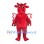 Cute Red Dragon Mascot Costume
