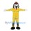 White Fire Dog Mascot Costume