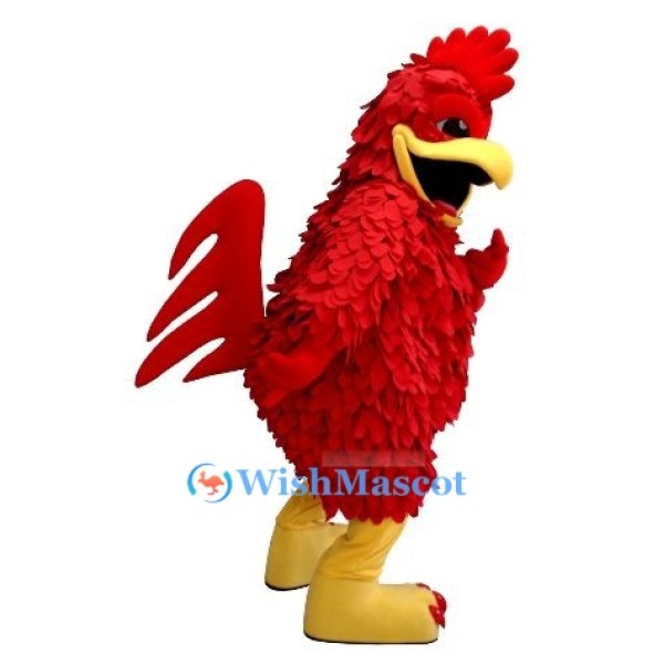 Superb Red Rooster Mascot Costume