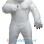 ‌Muscular Polar Bear Mascot Costume