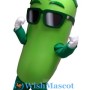 Cool Green Eggplant Mascot Costume