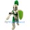 Green & Golden Knight Mascot Costume